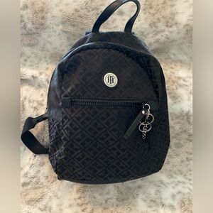 Tommy Hilfiger black purse backpack